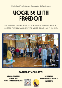 Trendsetter Vocal Workshop, Opoho, Dunedin